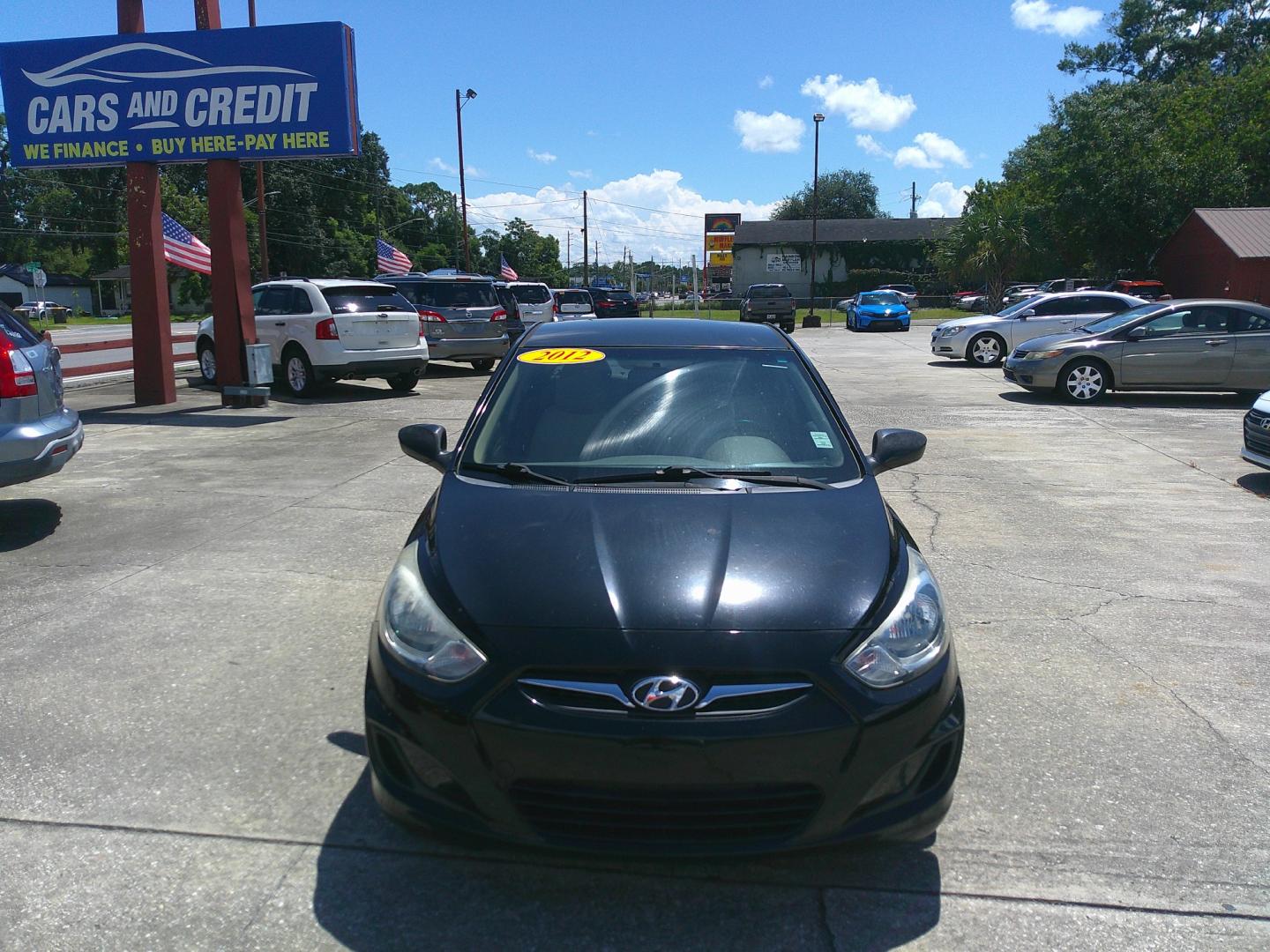 2012 BLK HYUNDAI ACCENT GLS (KMHCT4AE5CU) , located at 390 Hansen Avenue, Orange Park, FL, 32065, (904) 276-7933, 30.130497, -81.787529 - Photo#0